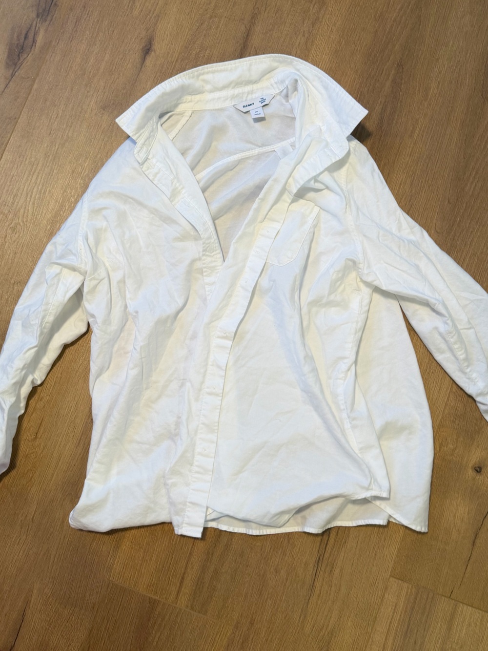 Old Navy White Women's Classic Button-Down Shirt